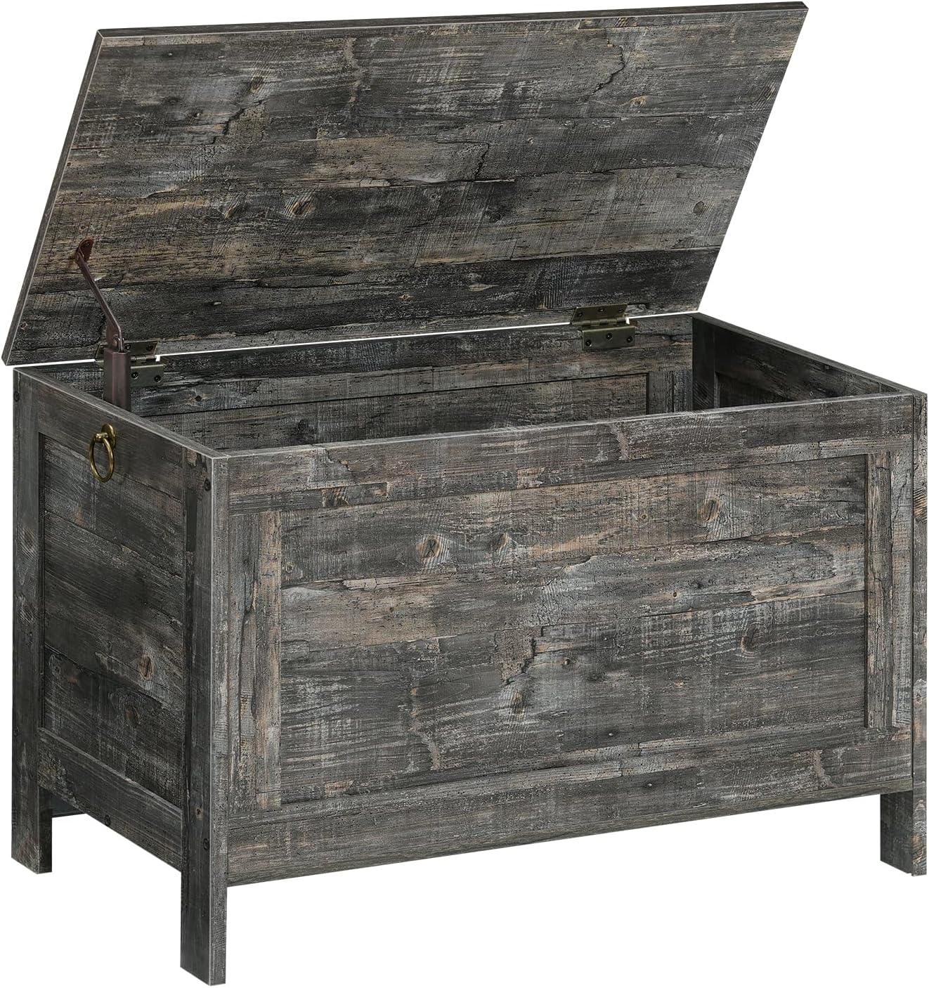 HOOBRO Toy Box, Retro Wooden Look Storage Chest with Safety Hinge, Entryway Storage Bench Supports 220 lb, 29.9 x 15.7 x 18.9 Inches Toy Chest Organizer, Easy Assembly (Greige) BG75CW01G1 - Grand Goldman