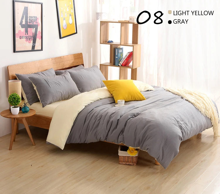 Siyah Yatak Takımı Rusya Euro Aile Boyutu Yatak Örtüsü Seti Yatak Setleri Özel Boyut Yatak Kılıfları Tekli Kraliçe İkili Süper Kral