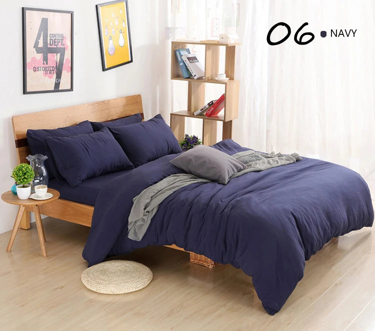 Siyah Yatak Takımı Rusya Euro Aile Boyutu Yatak Örtüsü Seti Yatak Setleri Özel Boyut Yatak Kılıfları Tekli Kraliçe İkili Süper Kral