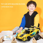 Cada 417Pcs STEM classic style RC City APP Remote Control Vehicle Compatible Racing Car Sports Car Bricks Toys For Children Gift