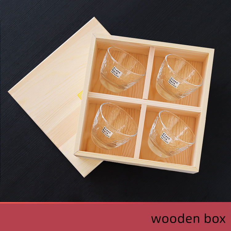 Hammer Pattern Small Wine Cup Birthday Gift Japanese Tea Set - Grand Goldman