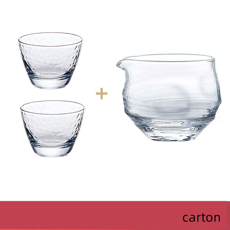 Hammer Pattern Small Wine Cup Birthday Gift Japanese Tea Set - Grand Goldman