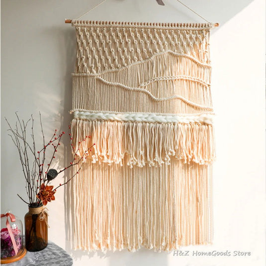 Hand-woven Bohemian Tapestry Wall Tassel - Grand Goldman