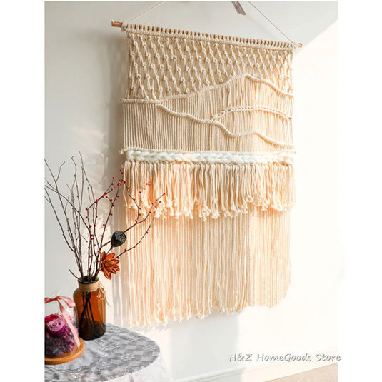 Hand-woven Bohemian Tapestry Wall Tassel - Grand Goldman