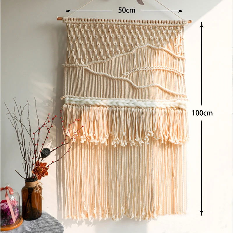 Hand-woven Bohemian Tapestry Wall Tassel - Grand Goldman
