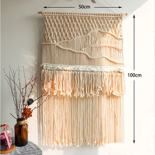 Hand-woven Bohemian Tapestry Wall Tassel - Grand Goldman