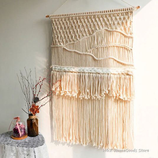 Hand-woven Bohemian Tapestry Wall Tassel - Grand Goldman