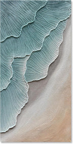 Hand Painted Modern Black and White Art Oil Painting White Plum Blossom Painting 24x48 inch Canvas Wall Art Home Wall Decorative Art - Grand Goldman