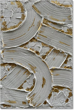 Hand Painted Modern Black and White Art Oil Painting White Plum Blossom Painting 24x48 inch Canvas Wall Art Home Wall Decorative Art - Grand Goldman