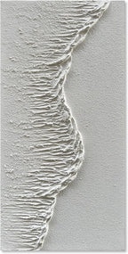 Hand Painted Modern Black and White Art Oil Painting White Plum Blossom Painting 24x48 inch Canvas Wall Art Home Wall Decorative Art - Grand Goldman