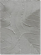 Hand Painted Modern Black and White Art Oil Painting White Plum Blossom Painting 24x48 inch Canvas Wall Art Home Wall Decorative Art - Grand Goldman