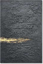 Hand Painted Modern Black and White Art Oil Painting White Plum Blossom Painting 24x48 inch Canvas Wall Art Home Wall Decorative Art - Grand Goldman