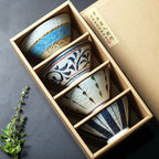 Hand Painted Underglaze Rice Bowl Japanese Style Ceramic Soup - Grand Goldman