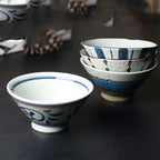 Hand Painted Underglaze Rice Bowl Japanese Style Ceramic Soup - Grand Goldman