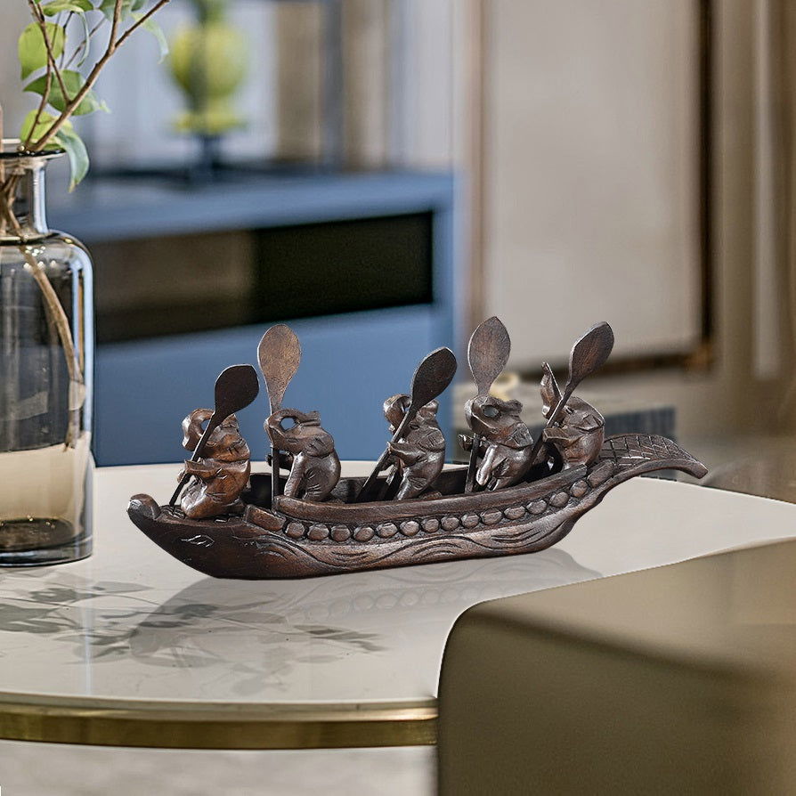 Handmade Creative Wood Carving Home Crafts - Grand Goldman