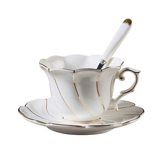 Handmade Gold Bone China Coffee Cup Set - Grand Goldman