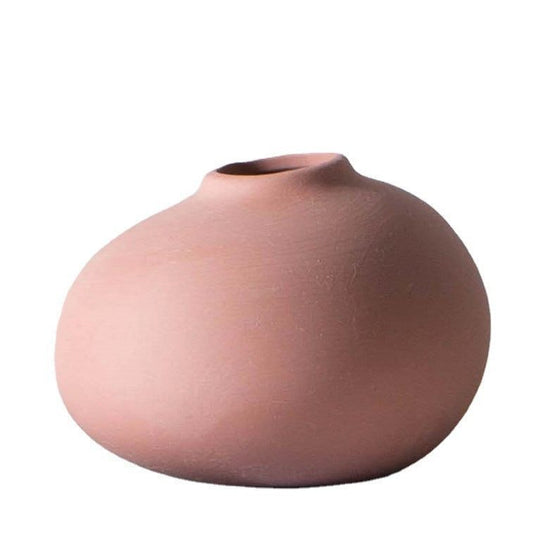 Handmade Religious Clay Flower Vase Small Ceramic Vase - Grand Goldman