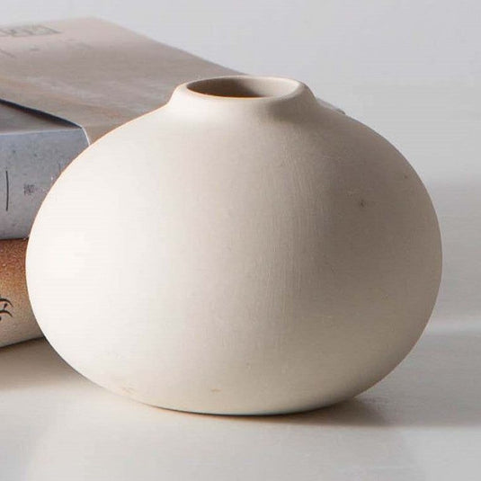 Handmade Religious Clay Flower Vase Small Ceramic Vase - Grand Goldman