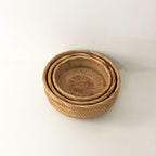 Handmade rattan home storage basket - Grand Goldman