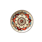 Handpainted Porcelain Plates Household Colored Tableware Round Flat Grand Goldman