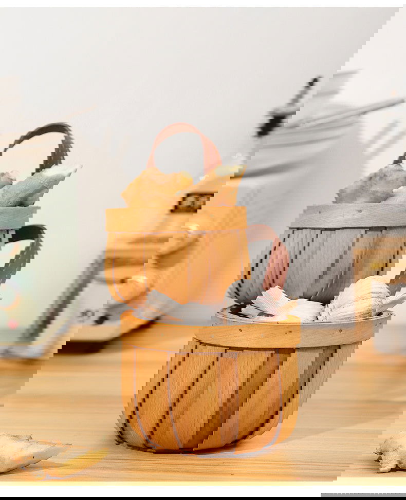 Handwoven Wall Mounted Bamboo Basket - Grand Goldman