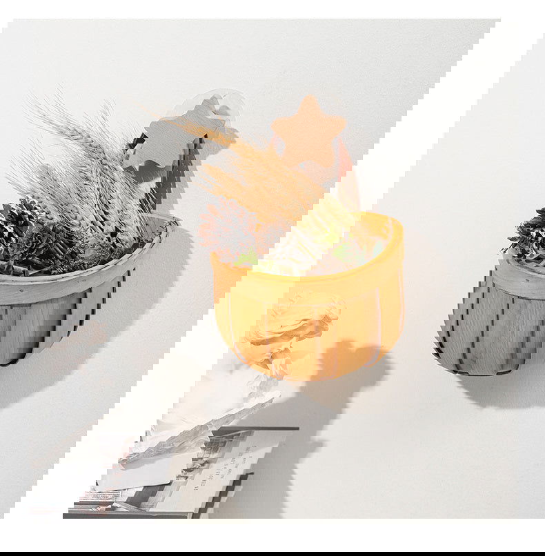 Handwoven Wall Mounted Bamboo Basket - Grand Goldman