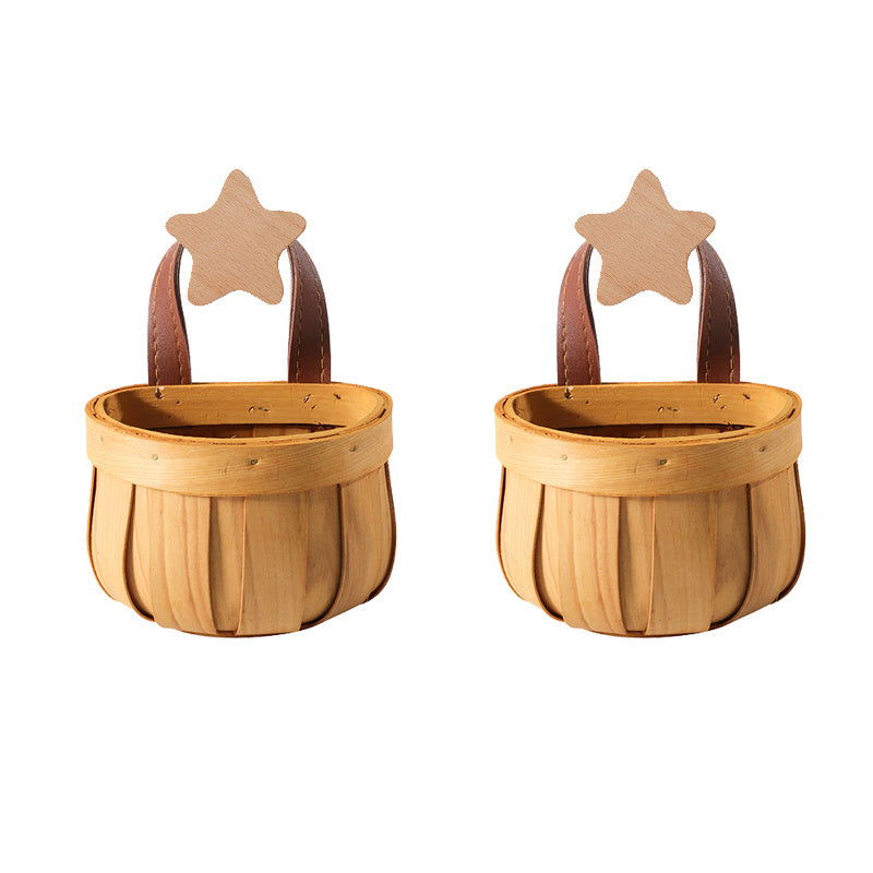 Handwoven Wall Mounted Bamboo Basket - Grand Goldman