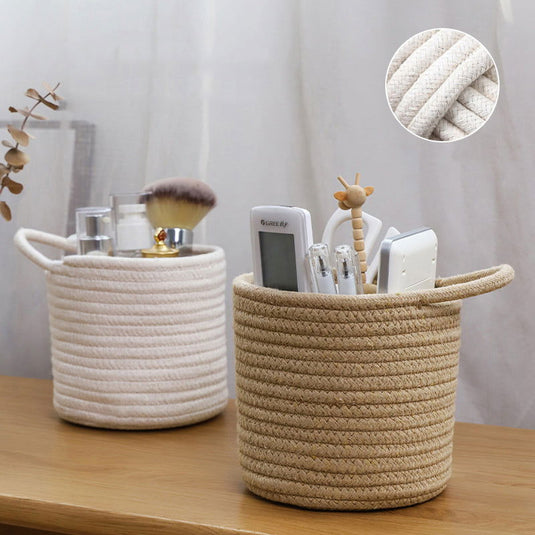 Hanging Cotton Woven Storage Basket - Grand Goldman