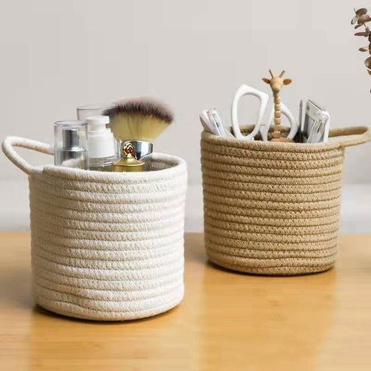 Hanging Cotton Woven Storage Basket - Grand Goldman