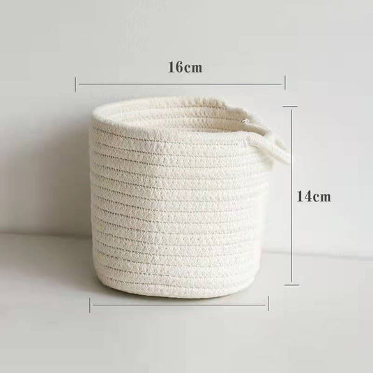 Hanging Cotton Woven Storage Basket - Grand Goldman