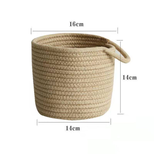 Hanging Cotton Woven Storage Basket - Grand Goldman