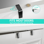 HapiRm Over Door Organizer Storage - Separable Door Organizer Hanging with 6 Metal Large Capacity Baskets, Detachable Behind Door Storage for Bathroom Bedroom Kitchen Pantry Closet (Black) - Grand Goldman