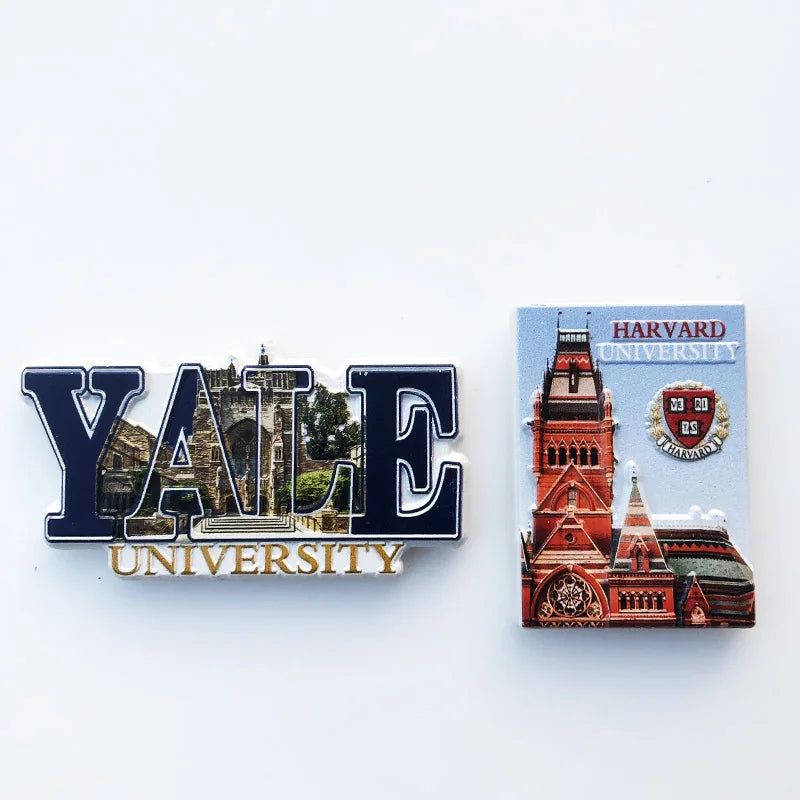 Harvard Yale University Cambridge Oxford University Travel commemorative decorative relief UV crafts - Grand Goldman
