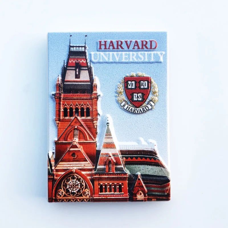 Harvard Yale University Cambridge Oxford University Travel commemorative decorative relief UV crafts - Grand Goldman