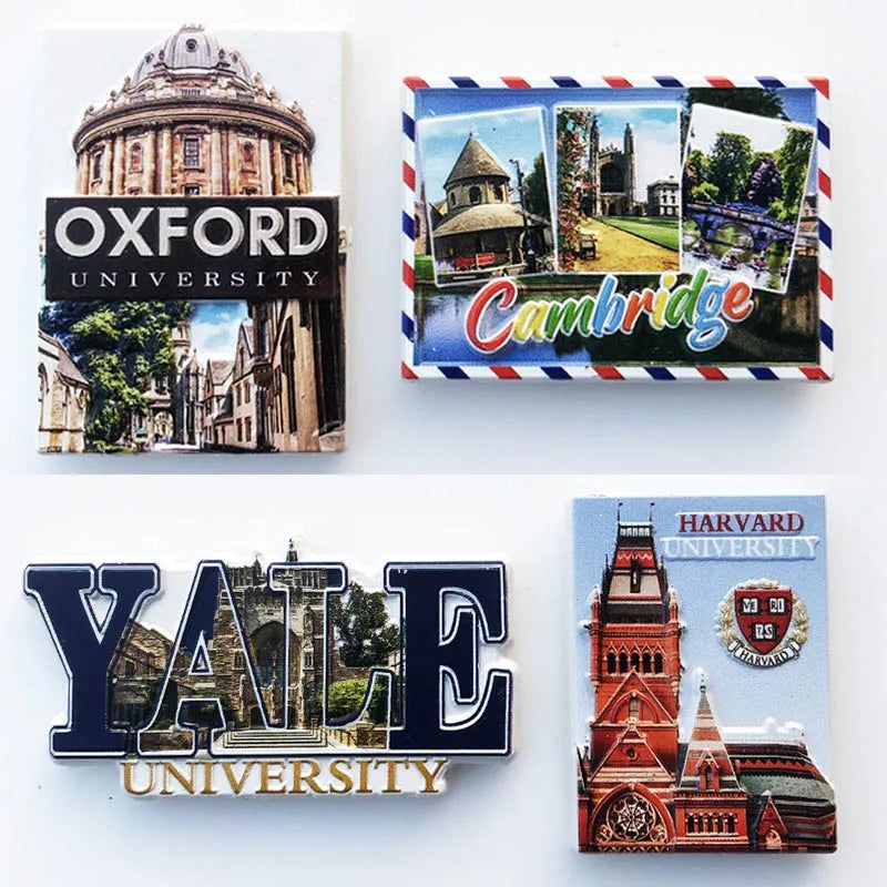 Harvard Yale University Cambridge Oxford University Travel commemorative decorative relief UV crafts - Grand Goldman