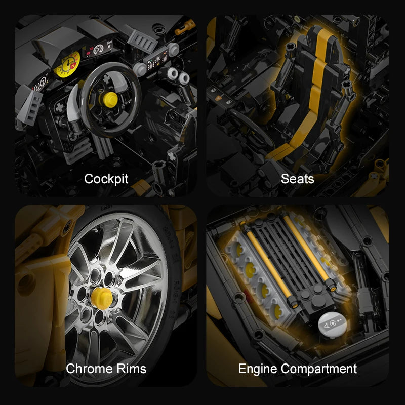 Cada 3187PCS City technical Drift Racing Car Building Blocks Remote Control Super Sports Vehicle Bricks Children Boys Gifts Toys