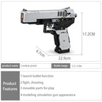 cada military ww2 Desert Eagle Pistol MK23 Pistol Uzi submachine gun  Building Blocks city police Bricks Children toy gifts