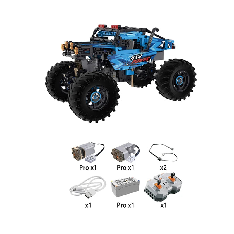 Cada 4WD Off-road Remote Control Car Building Blocks City Racing Car RC Buggy Trucks SUV Pickup Bricks Toys for boys