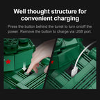 Cada 727Pcs WW2 Remote Control Military T34 Medium Tank Building Blocks Compatible City RC Army Weapon Bricks Toys Boy