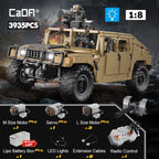 Cada 3935Pcs technical Armored SUV  Car Buggy Trucks Pickup Bricks City Off-road Remote Control Car Building Blocks Toy Gifts