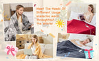 Heated Blanket Electric Throw, Heating Blanket Soft Sherpa Flannel Throw, Heat Blankets for Home & Office Machine Washable Overheating Protection 8 Hours Auto Off 10 Fast Heating Levels - Grand Goldman