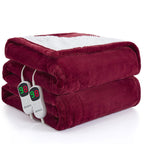 Heated Electric Blanket Blanket - Electric Throw Blanket 72"x84" for Bed- Heated Blanket with 5 Heating Levels& 4 Hours Auto off for Couch Home Office - Soft Fleece Heating Blanket for Full Body(Grey) - Grand Goldman