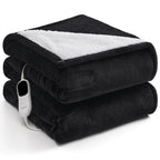 Heated Electric Blanket Blanket - Electric Throw Blanket 72"x84" for Bed- Heated Blanket with 5 Heating Levels& 4 Hours Auto off for Couch Home Office - Soft Fleece Heating Blanket for Full Body(Grey) - Grand Goldman