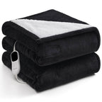 Heated Electric Blanket Blanket - Electric Throw Blanket 72"x84" for Bed- Heated Blanket with 5 Heating Levels& 4 Hours Auto off for Couch Home Office - Soft Fleece Heating Blanket for Full Body(Grey) - Grand Goldman