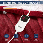 Heated Electric Blanket Blanket - Electric Throw Blanket 72"x84" for Bed- Heated Blanket with 5 Heating Levels& 4 Hours Auto off for Couch Home Office - Soft Fleece Heating Blanket for Full Body(Grey) - Grand Goldman