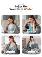 Heated Throw Blanket with 1-9 hrs Timer Auto-Off & 8 Heating Levels,Flannel Electric Blanket Throw ETL Certification,Machine Washable Full Body Warming Blankets - Grand Goldman