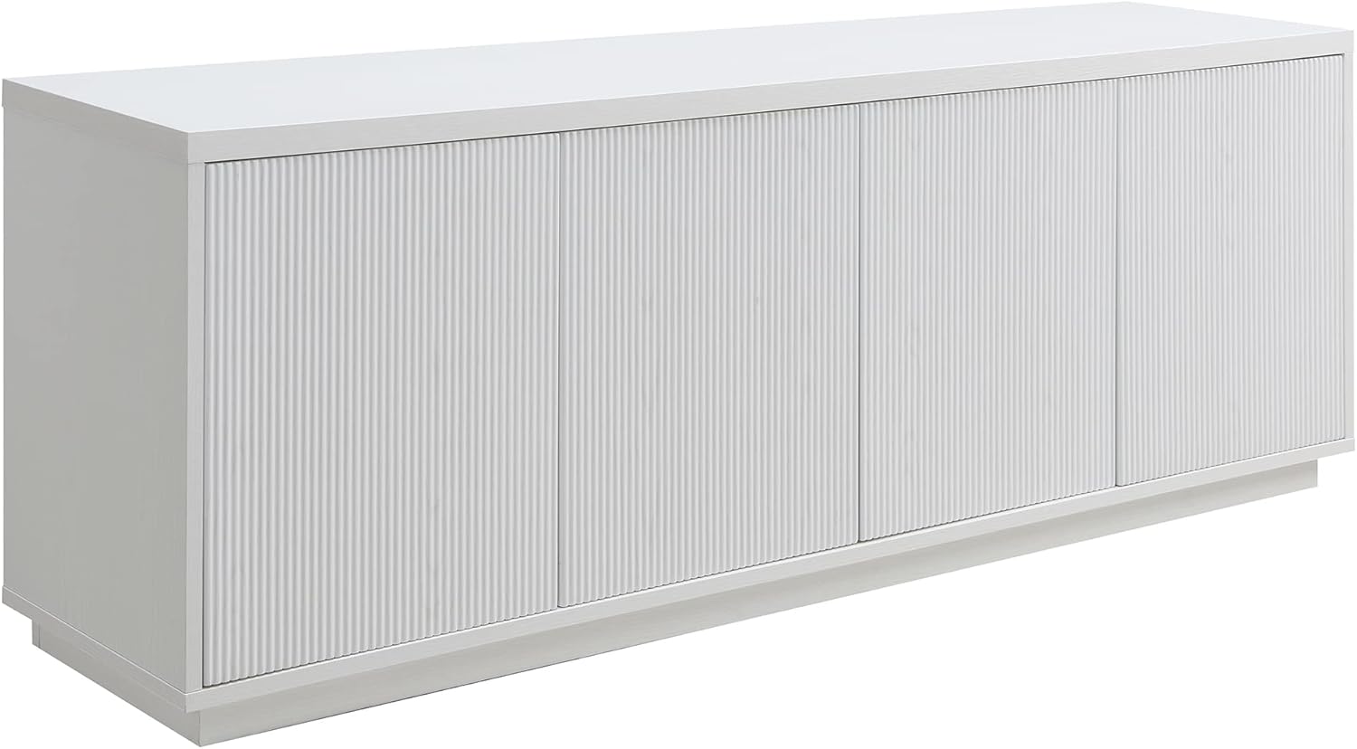 Henn&Hart Hanson Rectangular TV Stand for TV's up to 75" in Black Grain - Grand Goldman