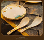 High-end Bone China Dinnerware Set for Elegant Dining and Entertaining Chinese Bowls and Plates for Wedding Gifts & Housewarming - Grand Goldman