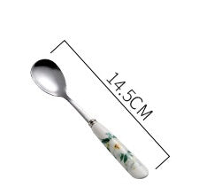 High-grade Bone China Coffee Cup And Saucer Set Flower Tea Afternoon Tea Ceramic Cup Household With Spoon - Grand Goldman