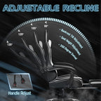 Homall Gaming Chair, Video Game Chair with Footrest and Massage Lumbar Support, Ergonomic Computer Chair Height Adjustable with Swivel Seat and Headrest (White) - Grand Goldman